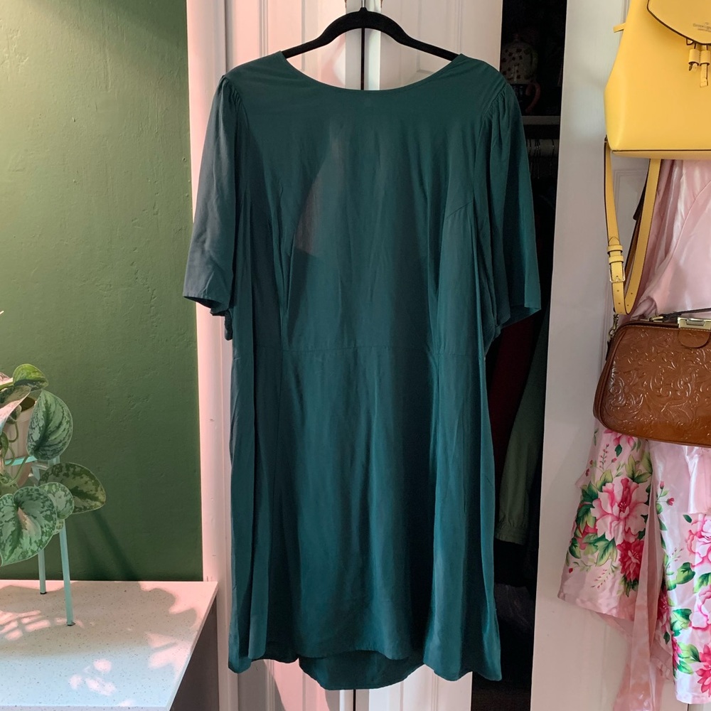 Old Navy Fitted Teal/Green Mini Dress